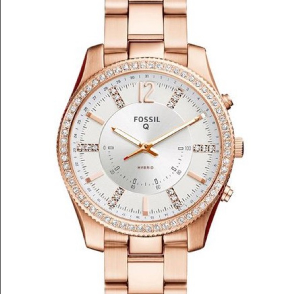 Fossil Hybrid Smartwatch Scarlette Rose Gold Watch - Picture 7 of 8